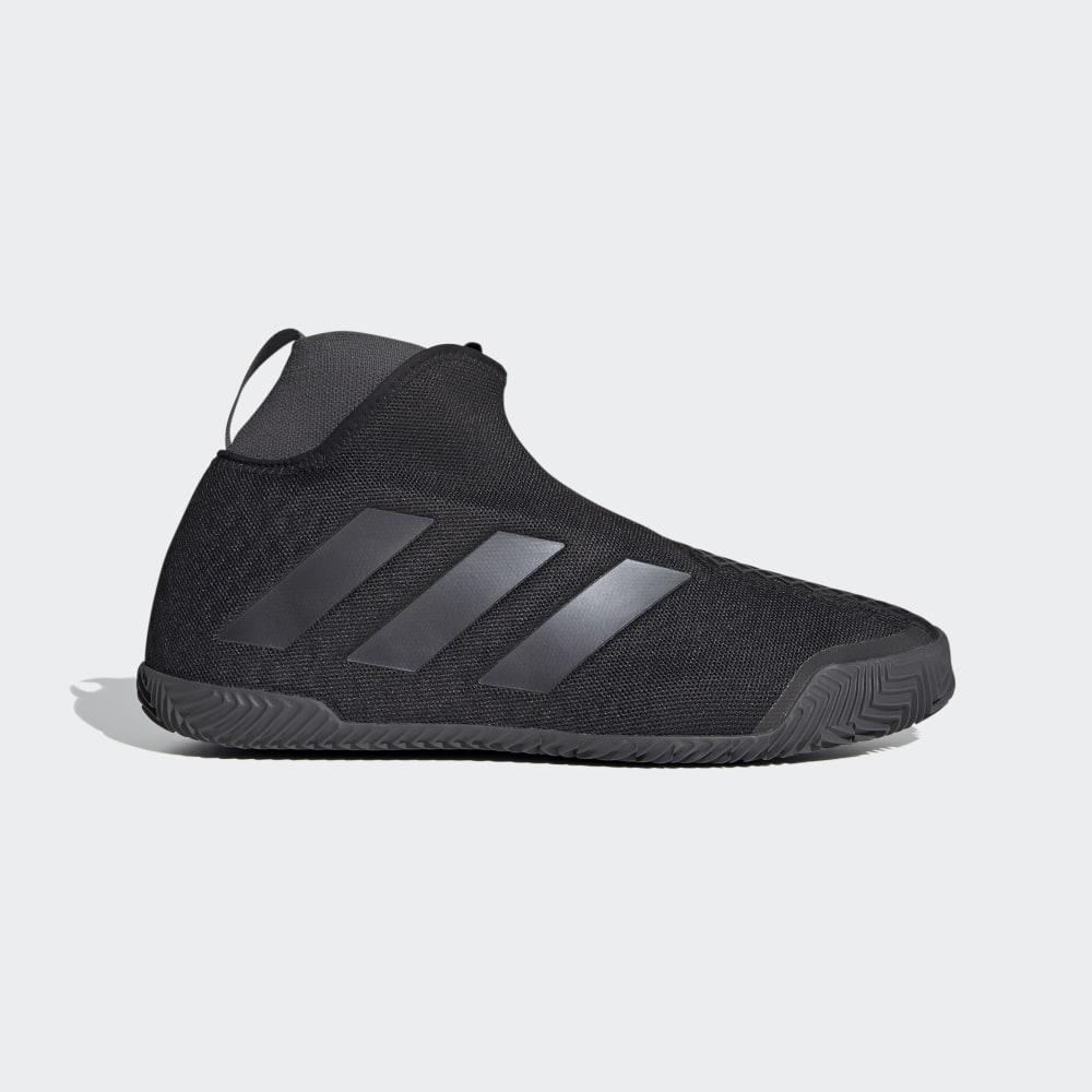 Pantofi Tenis Adidas Stycon Laceless Clay Court Barbati Romania - Negrii/Metal/Gri FV2569
